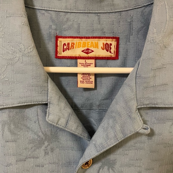 Caribbean Joe Button Up Shirt Men’s‎ Size Large - Picture 3 of 7